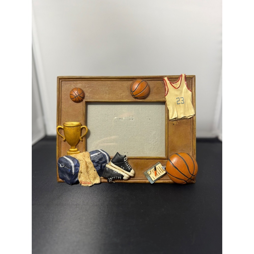 Basketball Picture Frame Jersey Trophy‎ Resin sport Novelty Photo Display 6 x 8"